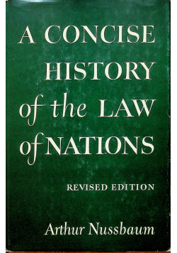 A concise History of the law of nations