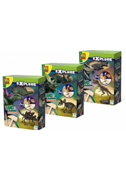 Explore wykopaliska dinozaurów i szkielety 2w1