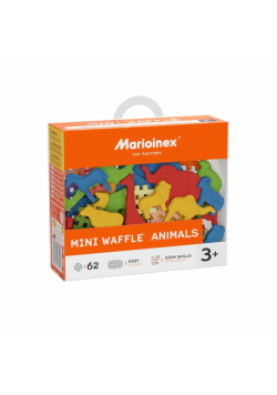 Klocki konstrukcyjne mini Zwierzęta 62 elementy