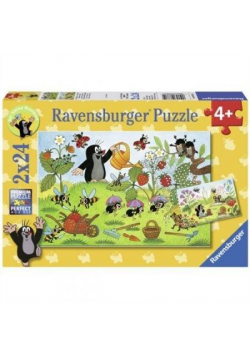 Puzzle 2x24 Krecik w ogrodzie