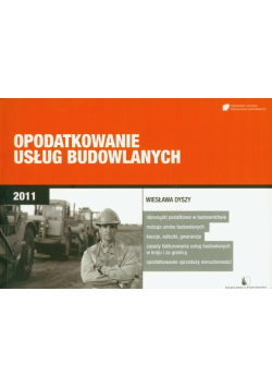 Opodatkowanie usług budowlanych 2011
