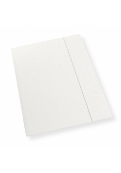 Teczka A4 z gumką biała 350gsm (10szt)