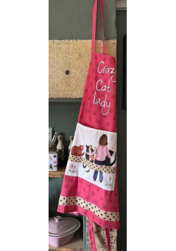 Fartuch kuchenny AP30 Crazy Cat Lady Kociara