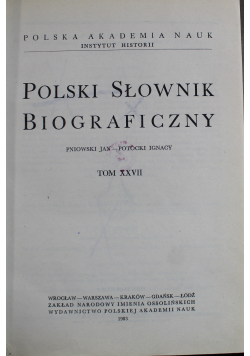 Polski Słownik Biograficzny Zeszyt 124 Tom XXX
