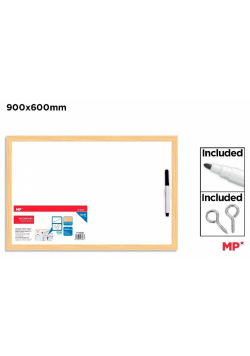 Tablica biała 60x90cm z markerem