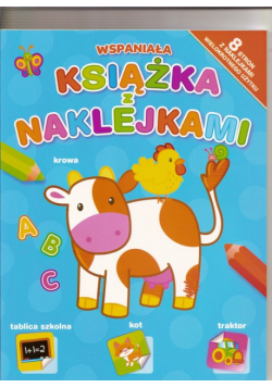 Wspaniała książka z naklejkami: niebieska
