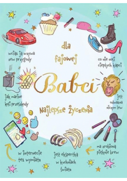 Karnet B6 Fajowa Babcia