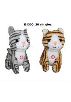 Kot z głosem 20cm MIX