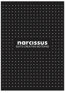 Blok A4/60K Narcissus kropki czarny 1szt