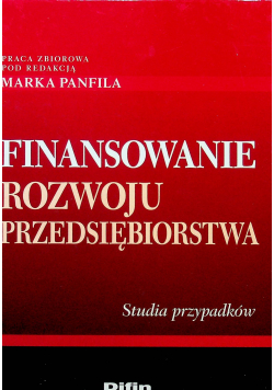 Finansowanie rozwoju przedsiębiorstwa