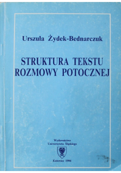 Struktura tekstu rozmowy potocznej