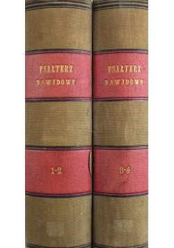 Psałterz czyli Księga Psalmów Tom I do IV  1872 r.