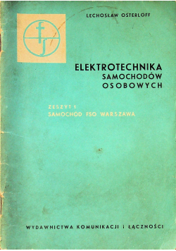 Elektrotechnika samochodów osobowych zeszyt 1