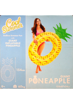 Koło dmuchane ananas 154 cm