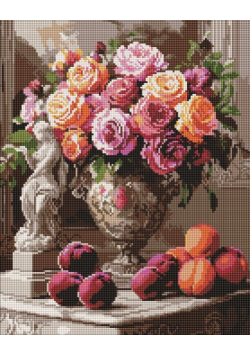 Diamentowa mozaika - Wykwintne róże 40x50cm