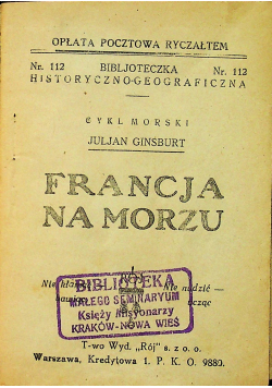 Francja na morzu / Dogger Bank 1928r