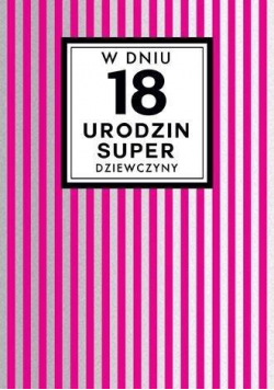 Karnet B6 PP-1657 Urodziny 18 dziewczyna (Chanel)