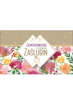 Zawiadomienie PMZ-071 Ślub (5 szt.)