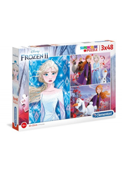 Puzzle 3x48 Supercolor Frozen II