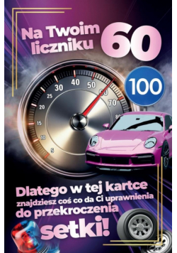 230 Karnet JCX Prawo Jazdy 60 urodziny damskie
