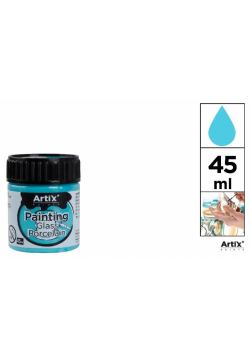 Farba do szkła i ceramiki jasnonieb 45ml (6szt)