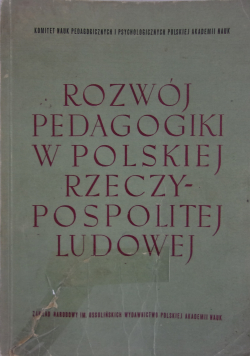 Rozwój pedagogiki w Polskiej Rzeczpospolitej Ludowej