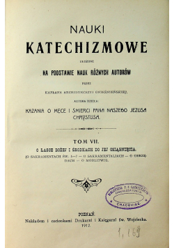 Nauki katechizmowe tom VII 1912 r
