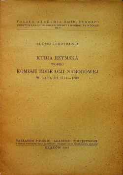 Kuria Rzymska wobec Komisji Edukacji Narodowej 1949 r.