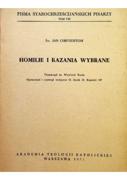 Homilie i kazania wybrane
