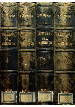 Rozmyślania dla wiernych 4 tomy ok 1870 r.