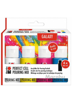 Farby Pouring Mix Galaxy 60ml 4 kolory