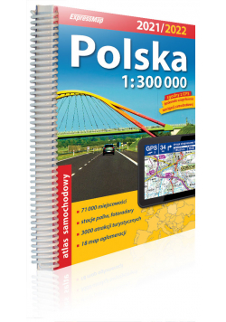 Polska Atlas samochodowy 1:300 000 2021/2022