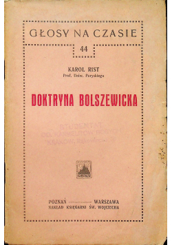 Głosy na czasie 44 Doktryna Bolszewicka 1921 r.