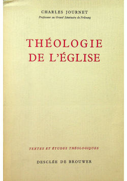 Theologie de l eglise