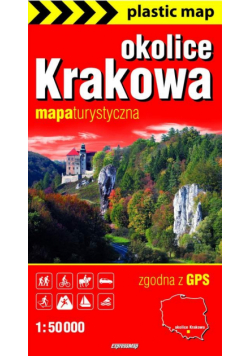 Okolice Krakowa foliowana mapa turystyczna 1:50 000