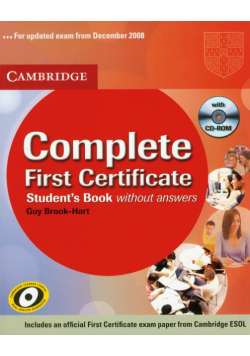 Complete First Certificate student's book with CD