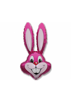 Balon foliowy Rabbit różowy 90x58cm