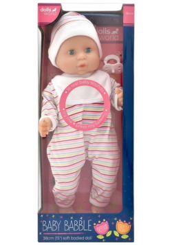 Dolls World Lalka Baby Babble 38cm