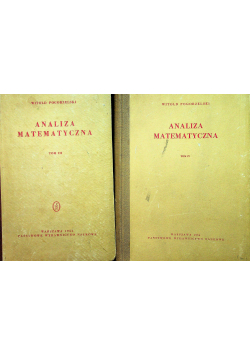 Analiza matematyczna tomy 3 i 4