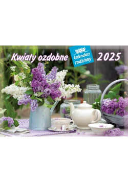 Kalendarz 2025 rodzinny WL02 Kwiaty ozdobne