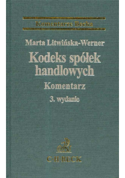 Kodeks spółek handlowych Komentarz