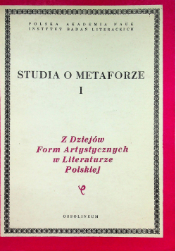 Studia o metamorfozie I