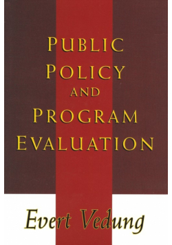 Public Policy and Program Evaluation