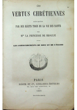 Les Vertus Chretiennes 1862 r