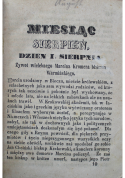 Miesiąc Sierpień 1850 r