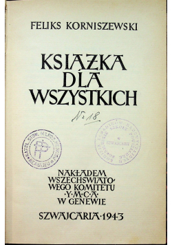 Książka dla wszystkich 1943 r.