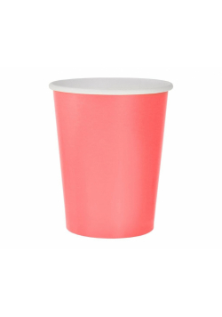 Kubeczki papierowe różowe 250ml 14szt