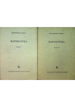 Matematyka 2 tomy