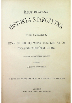 Illustrowana historya starożytna Tom IV