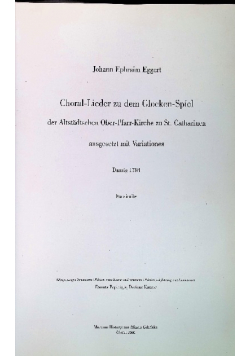 Choral-Lieder zu dem Glocken-Spiel